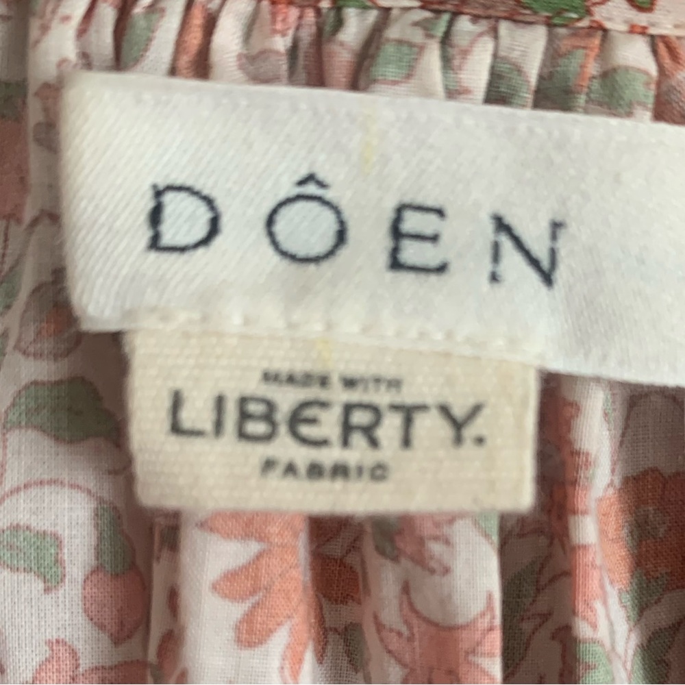 SOLD Doen Chime Ruffled Floral Liberty Fabric Dress Size XS DOEN - Picture 7 of 16